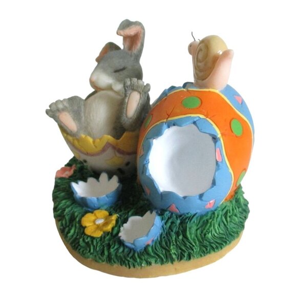 Fitz Floyd Charming Tails Binkey Bunny Figurine  - After the Hunt - Easter Decor - Picture 3 of 6